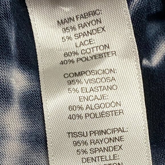 Chico's Tie Die Flowy Rayon/CottonTop Size L (12-14) - Picture 8 of 8